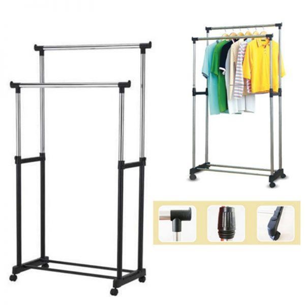 Penderie double tringle en Inox TM-0072