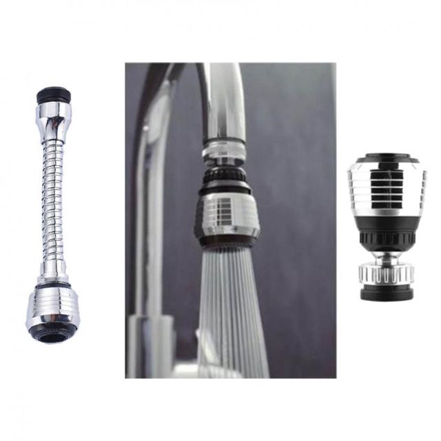 Douchette filtre multifonction 360° - Acier Inoxydable