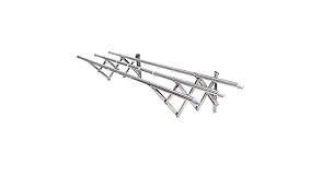 Sèche-linge mural pliable à 3 barres 100 cm Aluminium