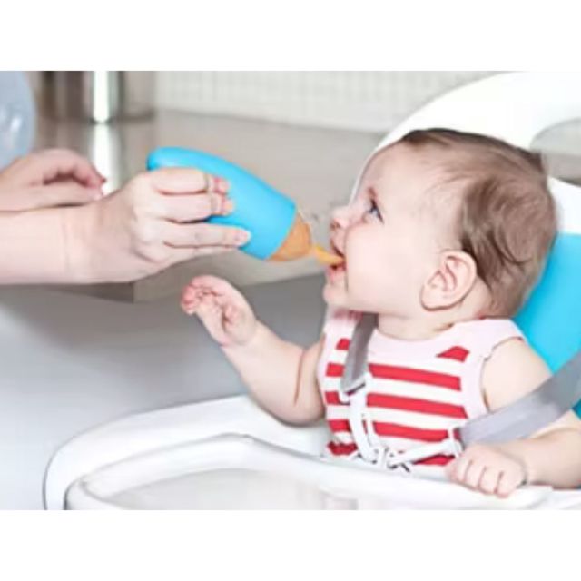 Biberon cuillère en silicone pour bébés Vert