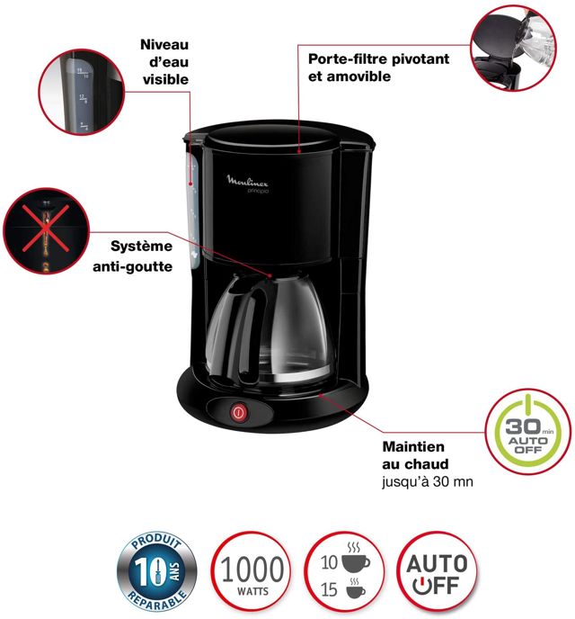 Moulinex Cafetières Filtre Principio fg260811