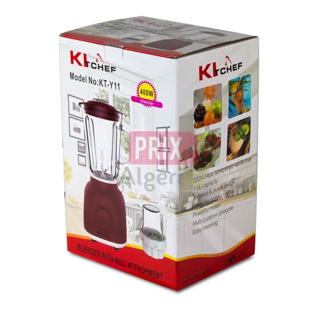 Kitchef Blender et mini hachoir 1.5L KT-Y11