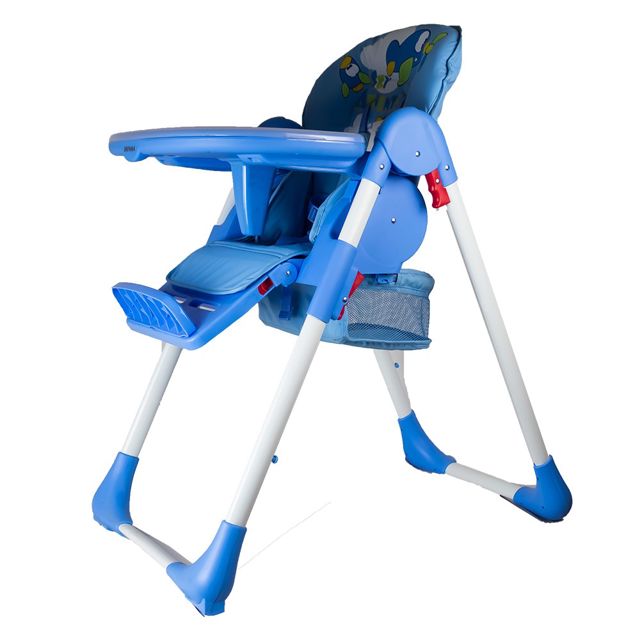 Shenma Chaise haute Multi-positions Bleu
