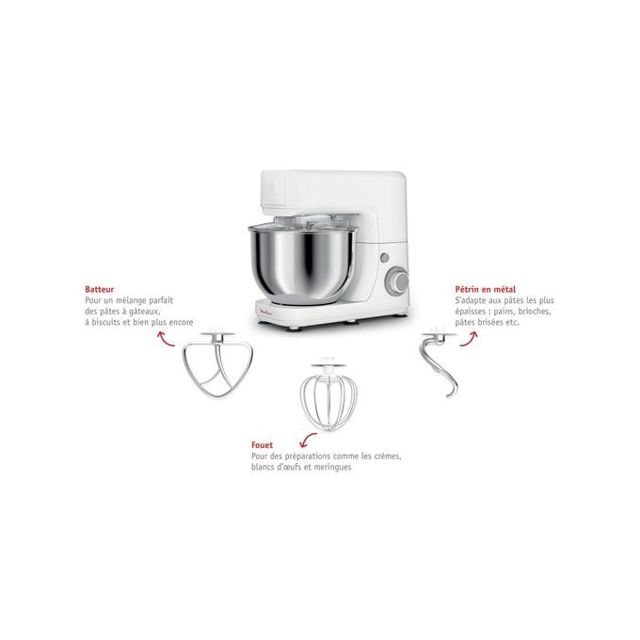 Moulinex Pétrin Masterchef Esential QA150110 blanc