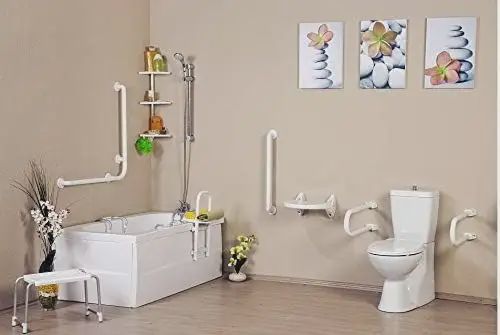 Primanova Tabouret de bain pliant KV07 Blanc