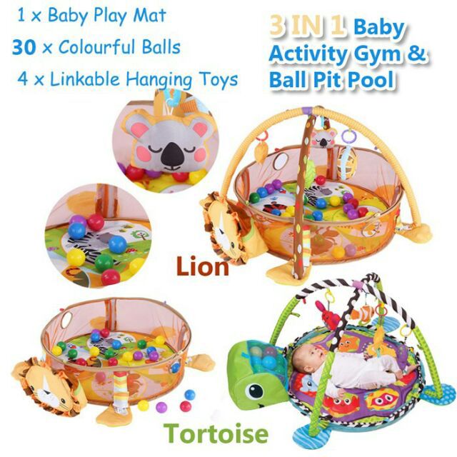 Baby Activity Gym tapis de jeux 3en1 pour bébé