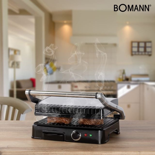 Bomann panineuse contac 2000 W Grill de contact KG 2242 CB