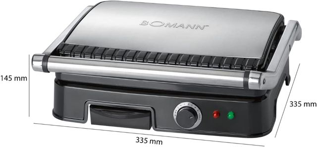 Bomann panineuse contac 2000 W Grill de contact KG 2242 CB