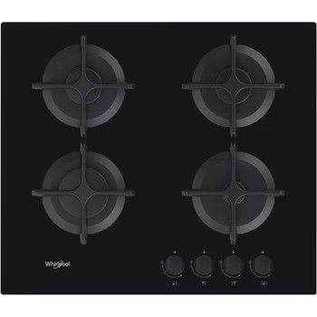 Whirlpool table de cuisson gaz 4 foyers GOB616NB