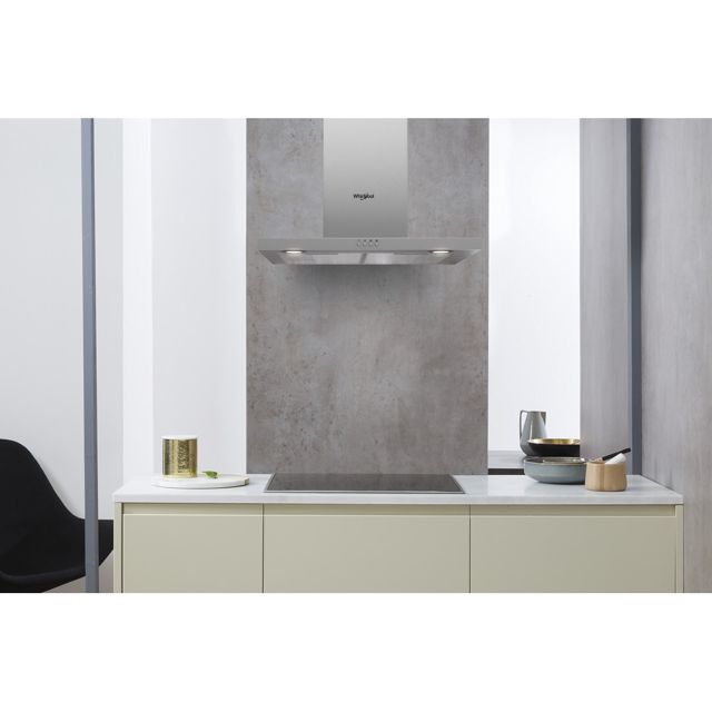 Hotte AKR 558/3 IX Whirlpool - Murale - 60cm
