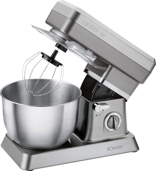 Bomann Pétrin 6.3 L 1200 W KM 398 CB GRIS