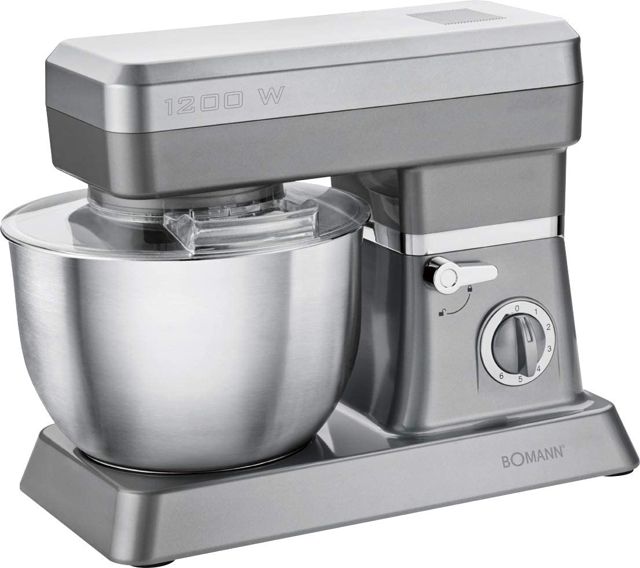 Bomann Pétrin 6.3 L 1200 W KM 398 CB GRIS