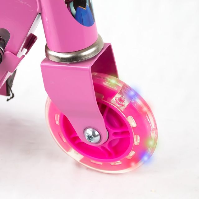 Trottinette Frozen Rose 3 roues hauteur 80cm