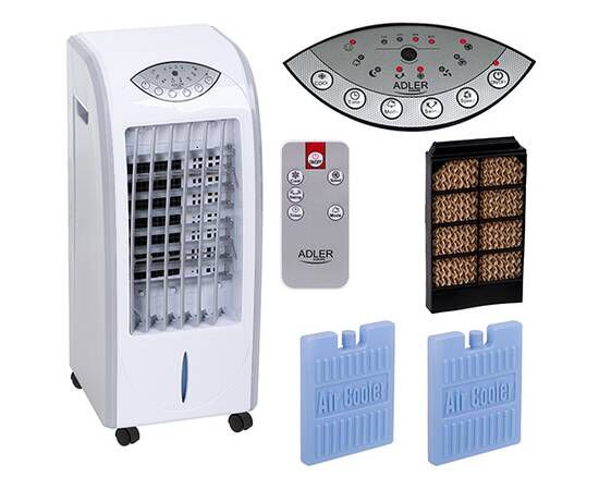 Adler Refroidisseur d'air mobil Télécommandé 350 m3/h 350W