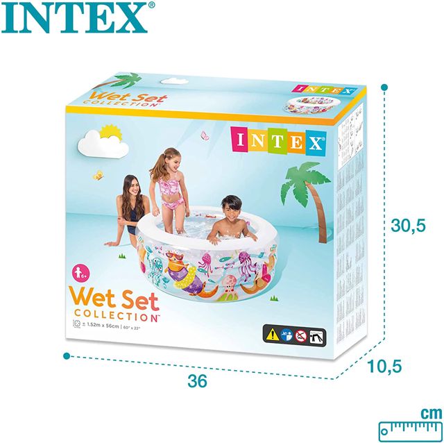Intex 58480 Piscine gonflable pour aquarium 152x56cm