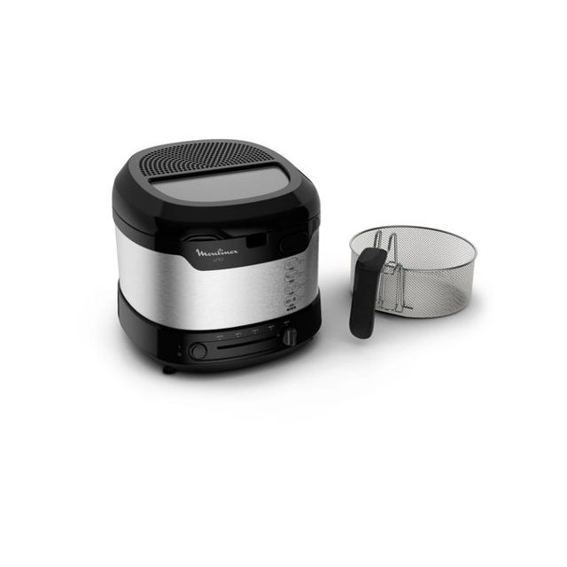 Moulinex friteuse à l'huile 1.8L 1kg Noir Gris Af215D10