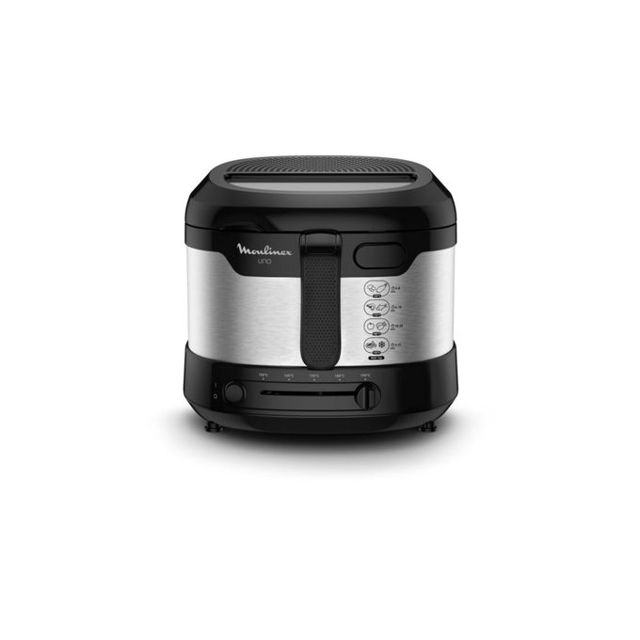 Moulinex friteuse à l'huile 1.8L 1kg Noir Gris Af215D10
