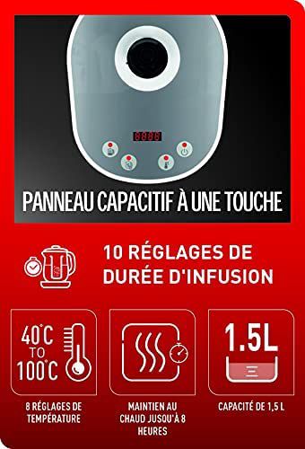 Tefal Théière Tastea machine à thé 1.5litre bj551b1