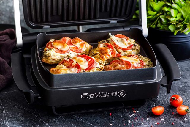 Tefal optigrill+ panineuse xl +plat gratin GC724D12
