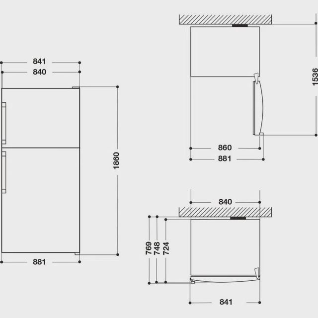 Whirlpool Refrigerateur 2portes 600lv W84TE72X2