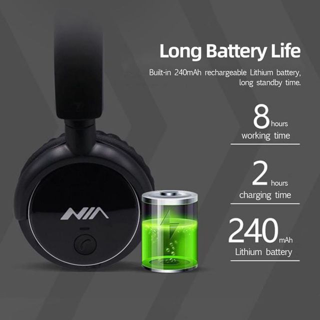 Nia Casque Wireless sans fil Bluetooth Q1