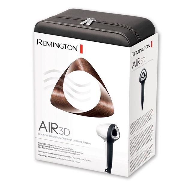 Remington sèche-cheveux 1800W Air3D blanc D7779