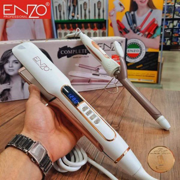 ENZO pack 2en1 lisseur et boucleur EN-3887W