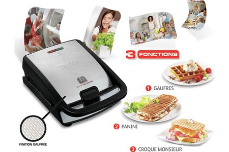 Gaufrier grill snack tefal collection 2 SW857D12