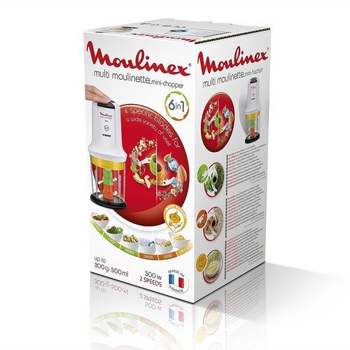 Moulinex mini hachoir xxl 6en1 4 lame AT723110