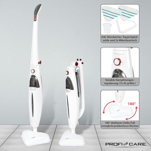 Profi-Care Brosse vapeur 1500 W PC-DR 3093