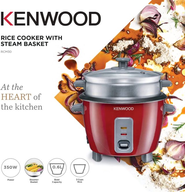 Kenwood 2 en 1 Cuiseur à riz 0,6 L Rcm30