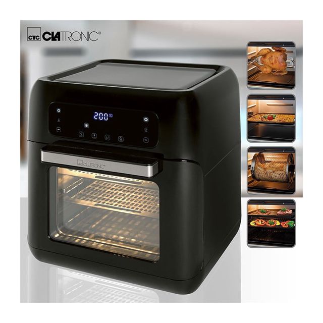Four À Air Chaud 11L 1500W Clatronic FR 3747H Noir