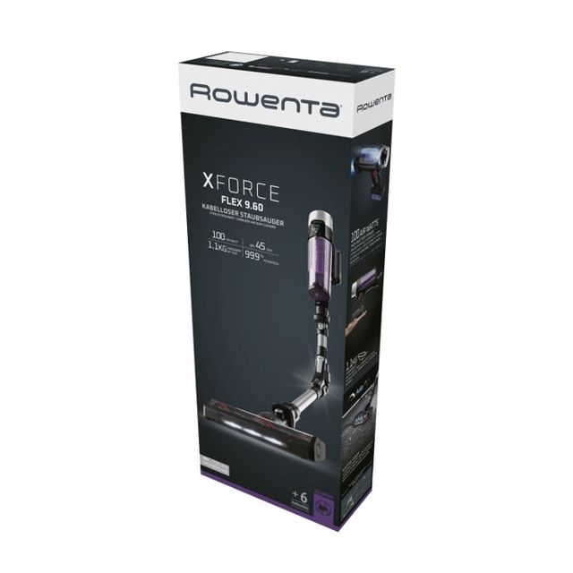 Rowenta Aspirateur Balai sans Flex 9.60 Kit Allergie