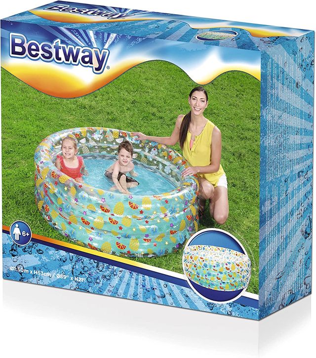 Bestway piscine transparente D 150X53cm 51045