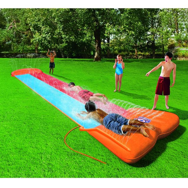 Bestway 52328 Double Glissade d'eau et Toboggan