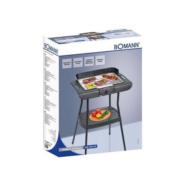 Bomann grille Barbecue autoportant  bqs 2244 Cb 2000W