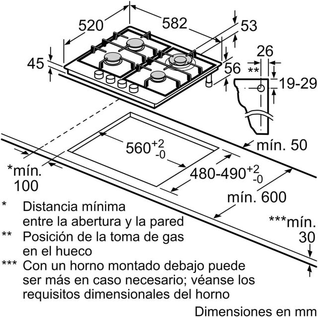 Bosch PGH6B5B90 Serie 4 Table de cuisson 60 cm