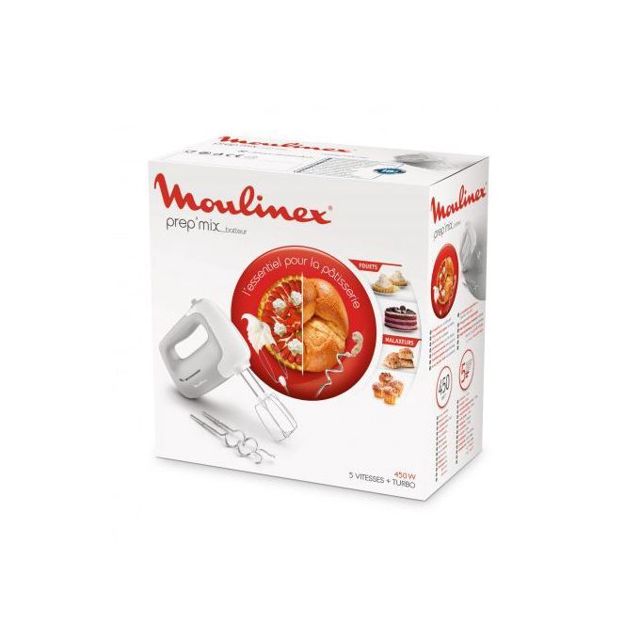 Moulinex batteur prep mix 450w 5 vitesse HM450b10