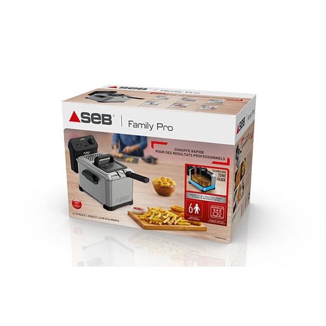 Seb friteuse 4litres family pro fr506D00 inox 2400w