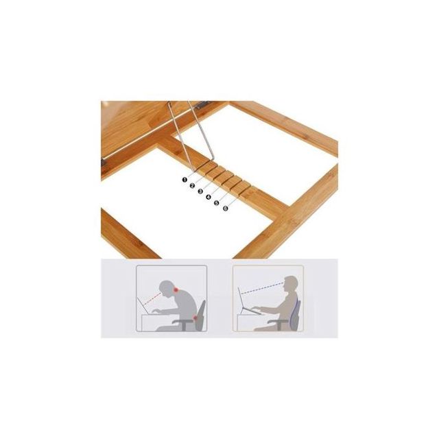 Capsys table laptop refroidissement Usb En Bois Bm92