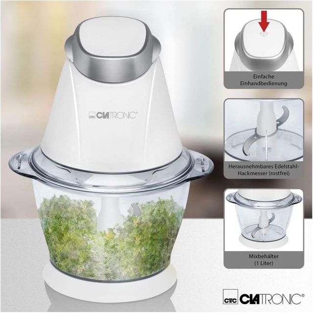 Clatronic mini hachoir 2en1 multi usages Mz 3579