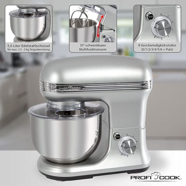 Proficook Pétrin 5L 1200w pc-km 1222