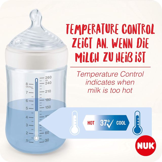 Nuk nature sense avec temperature control 120ml