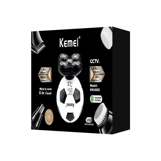 Kemei rasoir electrique rechargeable 5en1 5D km-6095