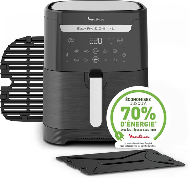 Moulinex Friteuse sans huile XXL grill 6.5L EZ801810