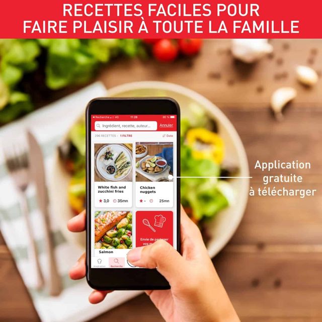 Moulinex Friteuse sans huile XXL grill 6.5L EZ801810