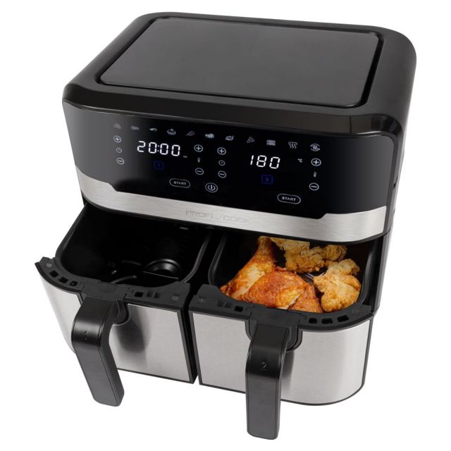 Proficook double friteuse à écran tactile PC-FR 1242 H