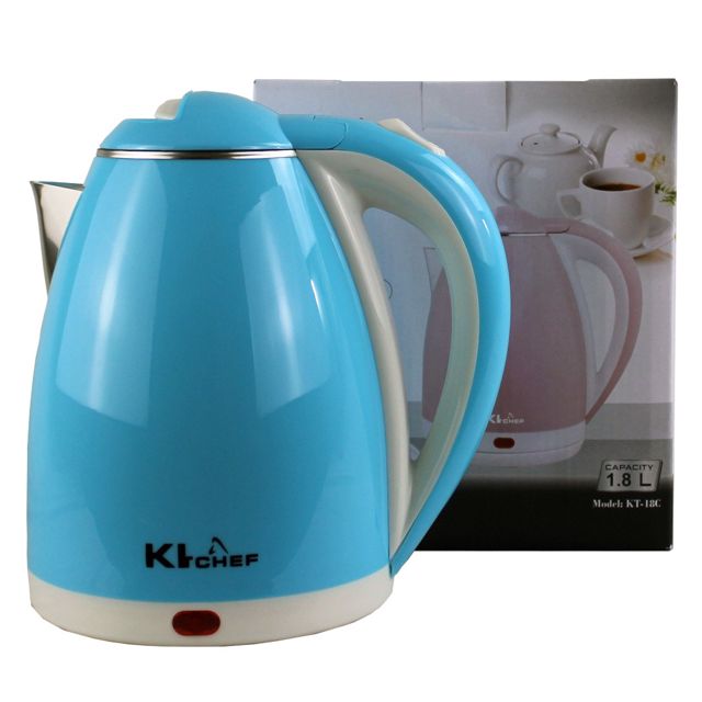 Kitchef Bouilloire électrique bleu 1.8L 1500W KT 18C