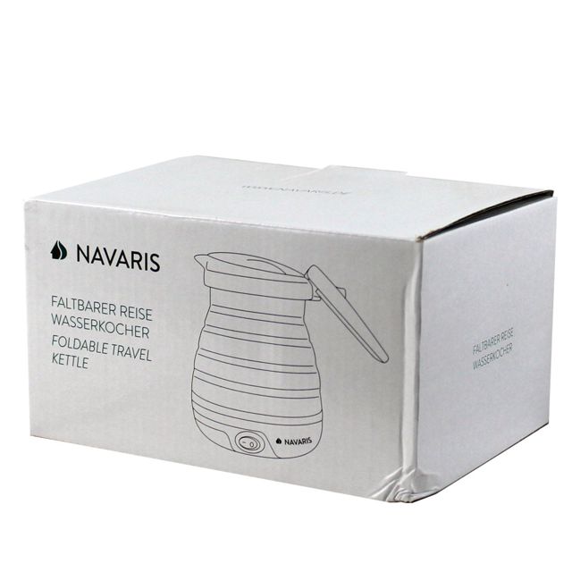Navaris Bouilloire De Voyage Pliable 0,6 L 750W