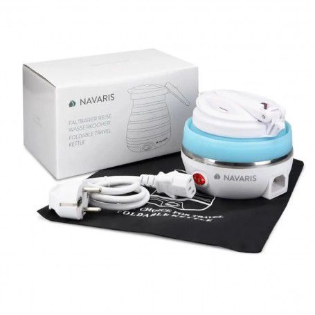 Navaris Bouilloire De Voyage Pliable 0,6 L 750W